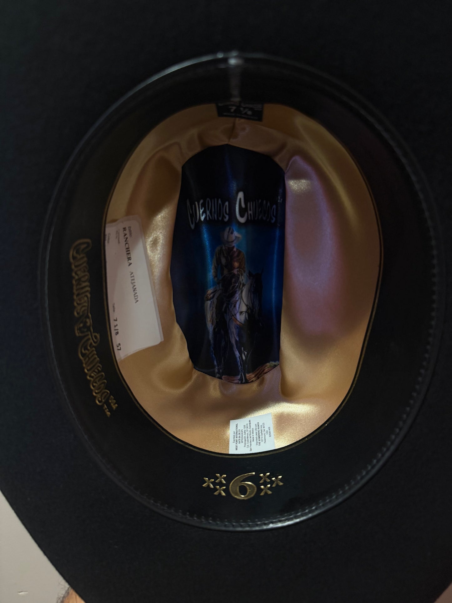 Texana 6x cuernos chuecos