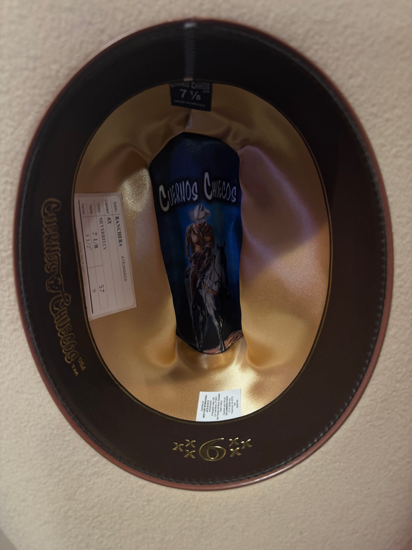 Texana 6x cuernos chuecos